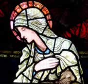 Humility, Detail from Christ Church windows